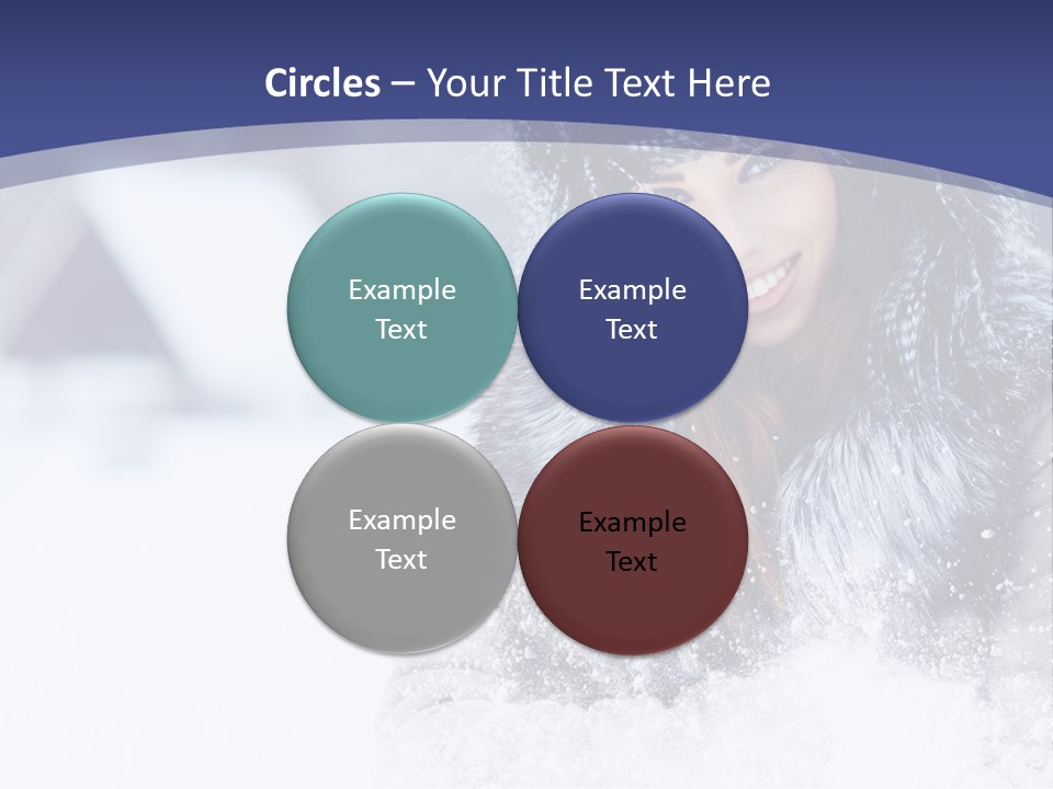 Turn Scenery Girl PowerPoint Template