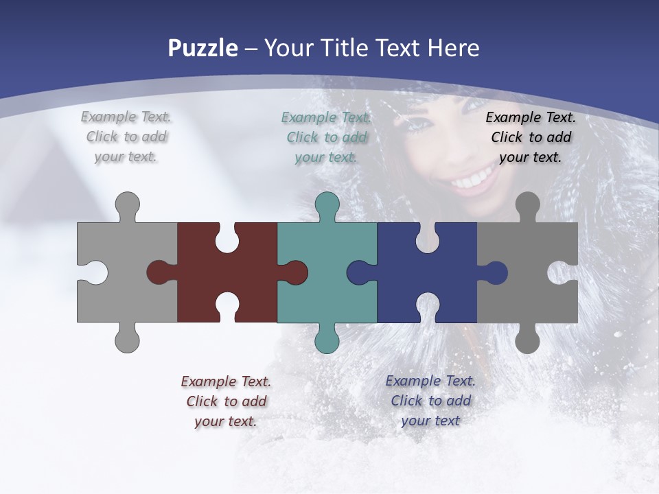 Turn Scenery Girl PowerPoint Template