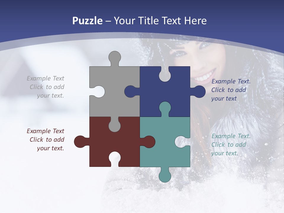 Turn Scenery Girl PowerPoint Template