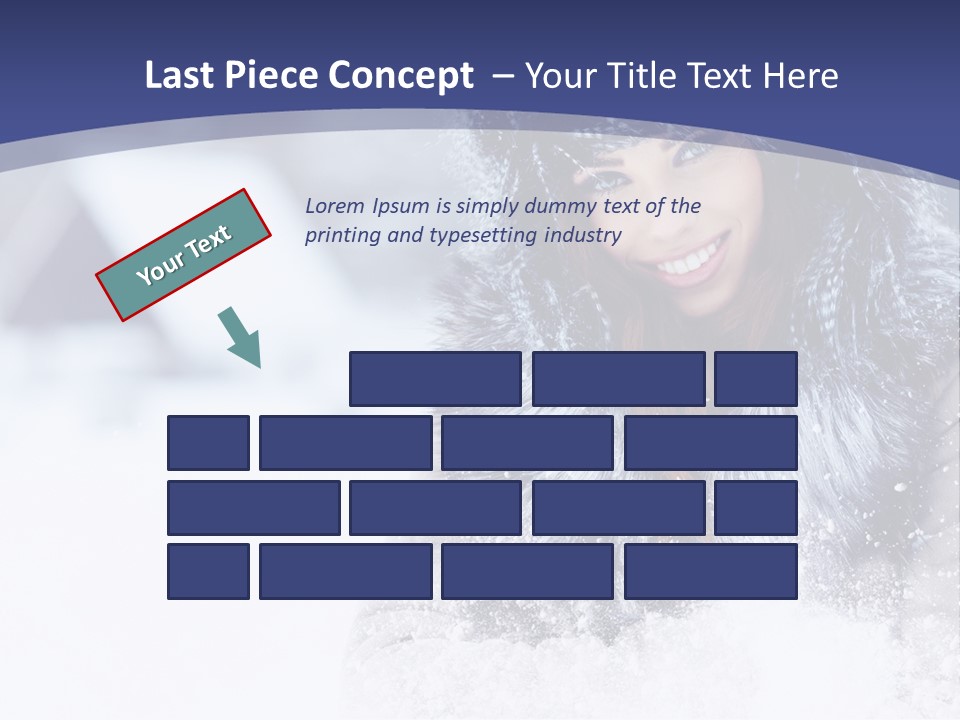 Turn Scenery Girl PowerPoint Template