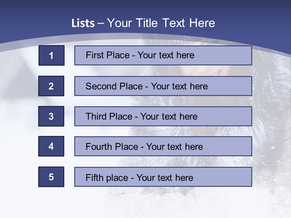Turn Scenery Girl PowerPoint Template
