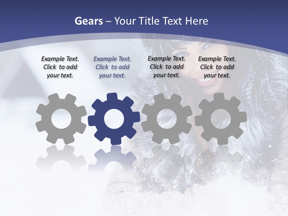 Turn Scenery Girl PowerPoint Template