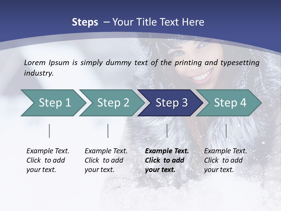 Turn Scenery Girl PowerPoint Template