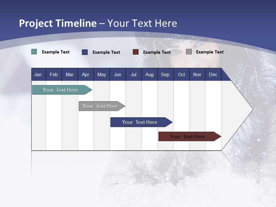 Turn Scenery Girl PowerPoint Template