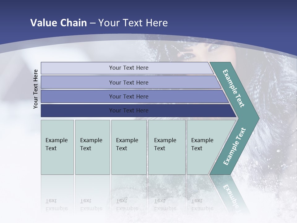Turn Scenery Girl PowerPoint Template