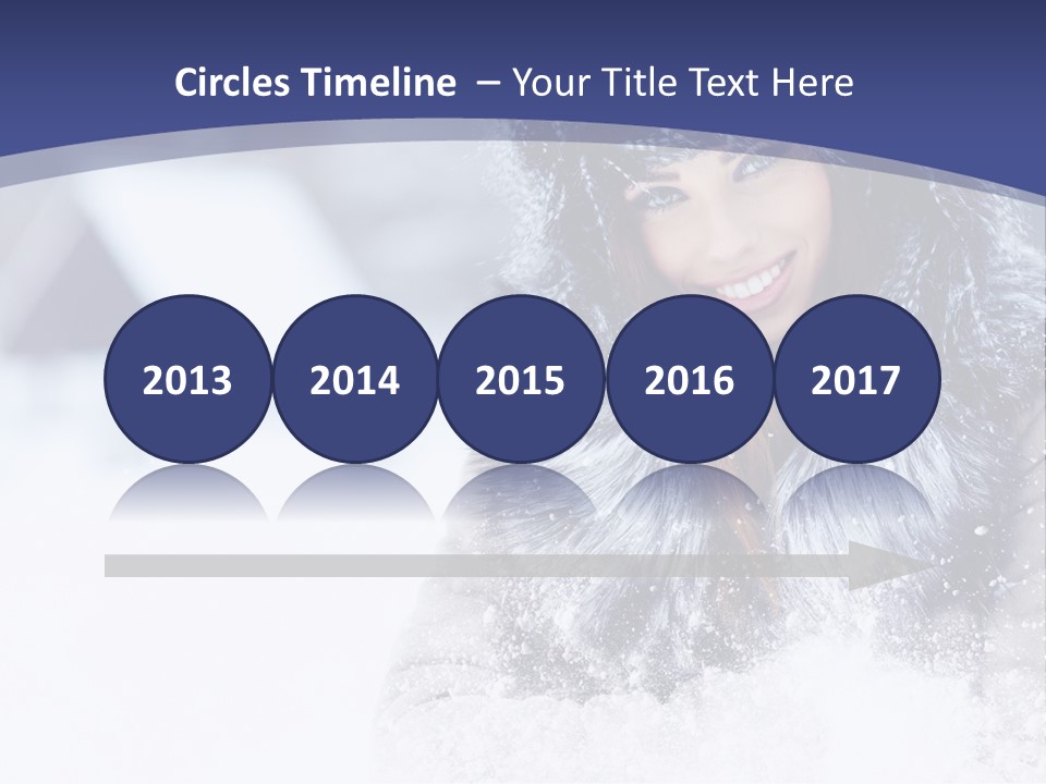 Turn Scenery Girl PowerPoint Template