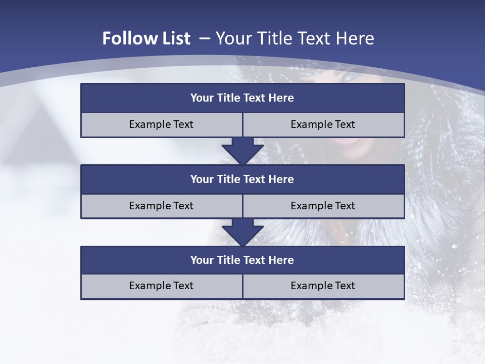 Turn Scenery Girl PowerPoint Template