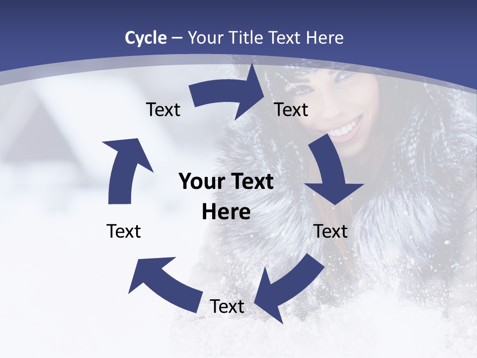 Turn Scenery Girl PowerPoint Template