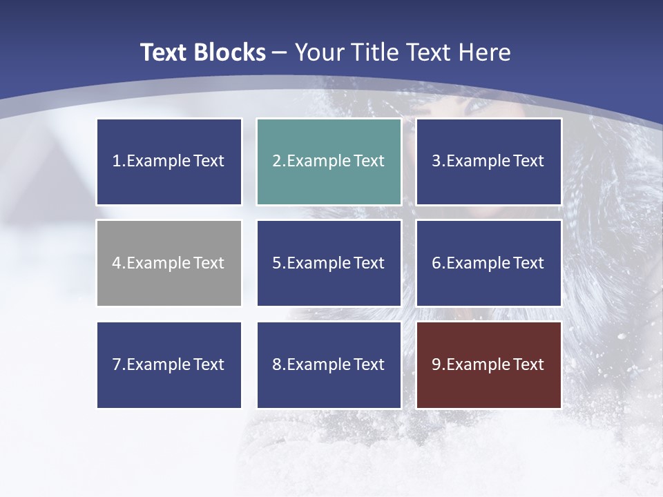 Turn Scenery Girl PowerPoint Template