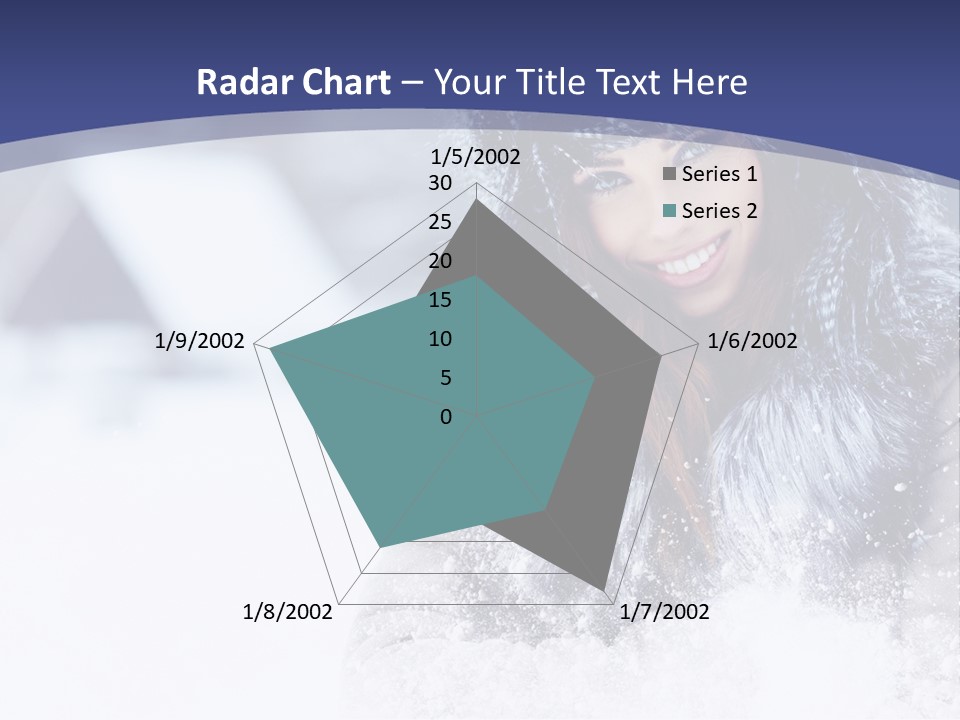 Turn Scenery Girl PowerPoint Template