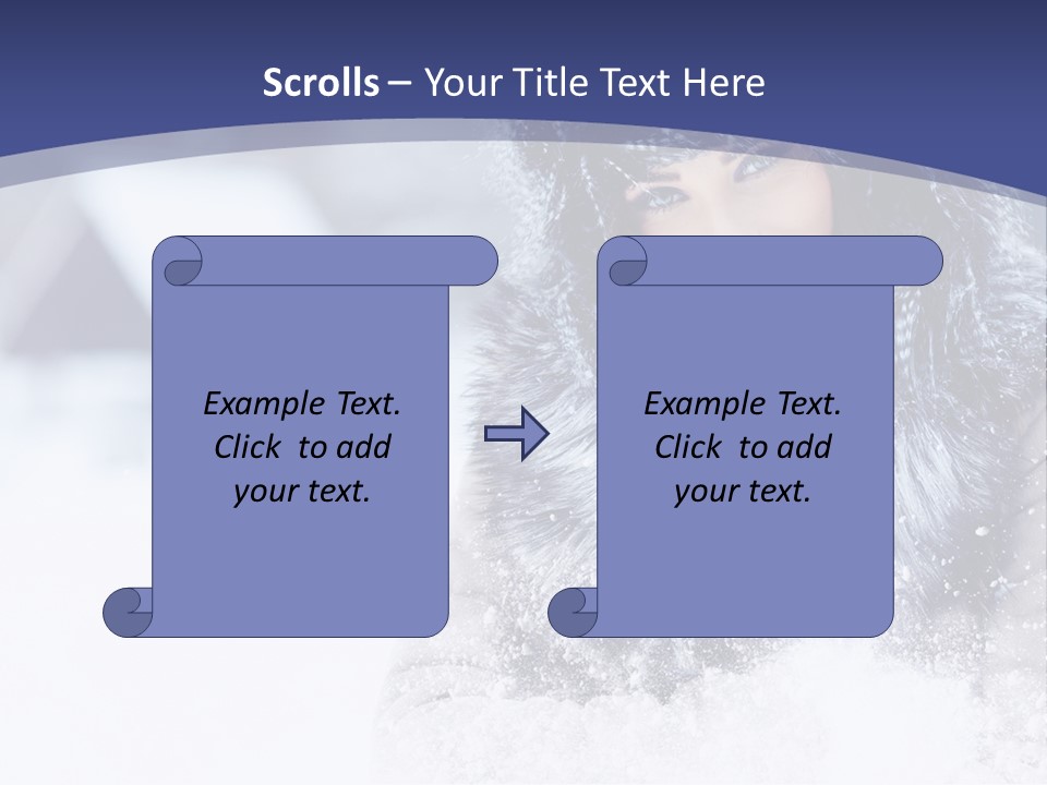 Turn Scenery Girl PowerPoint Template