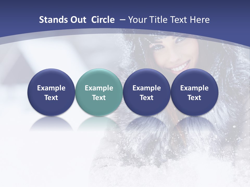 Turn Scenery Girl PowerPoint Template