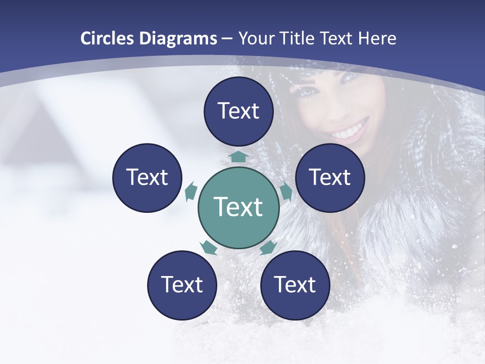 Turn Scenery Girl PowerPoint Template