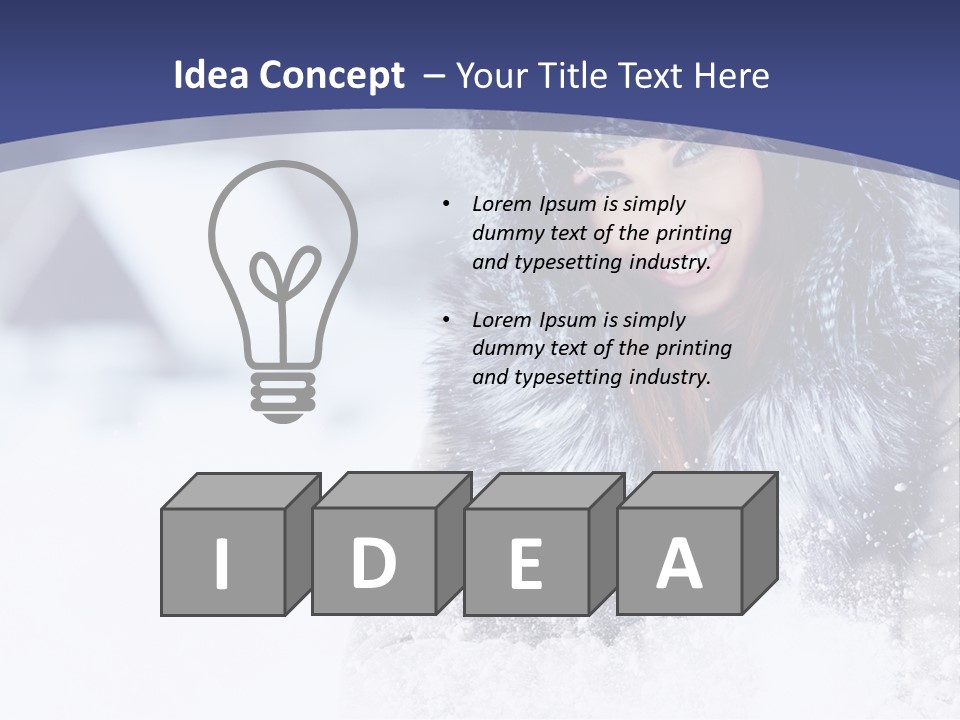 Turn Scenery Girl PowerPoint Template