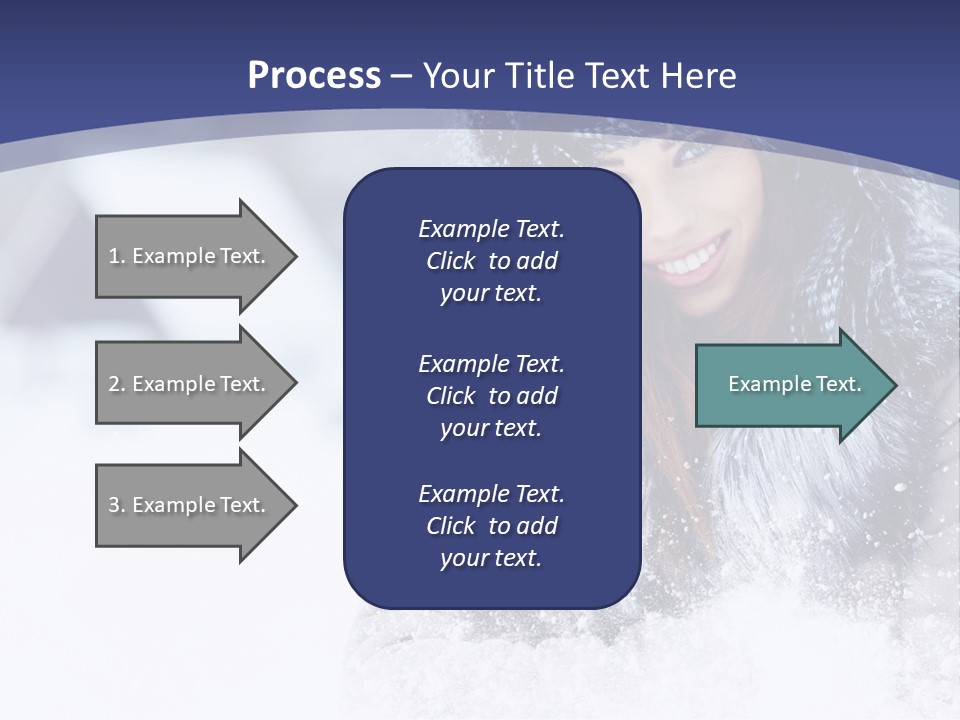 Turn Scenery Girl PowerPoint Template