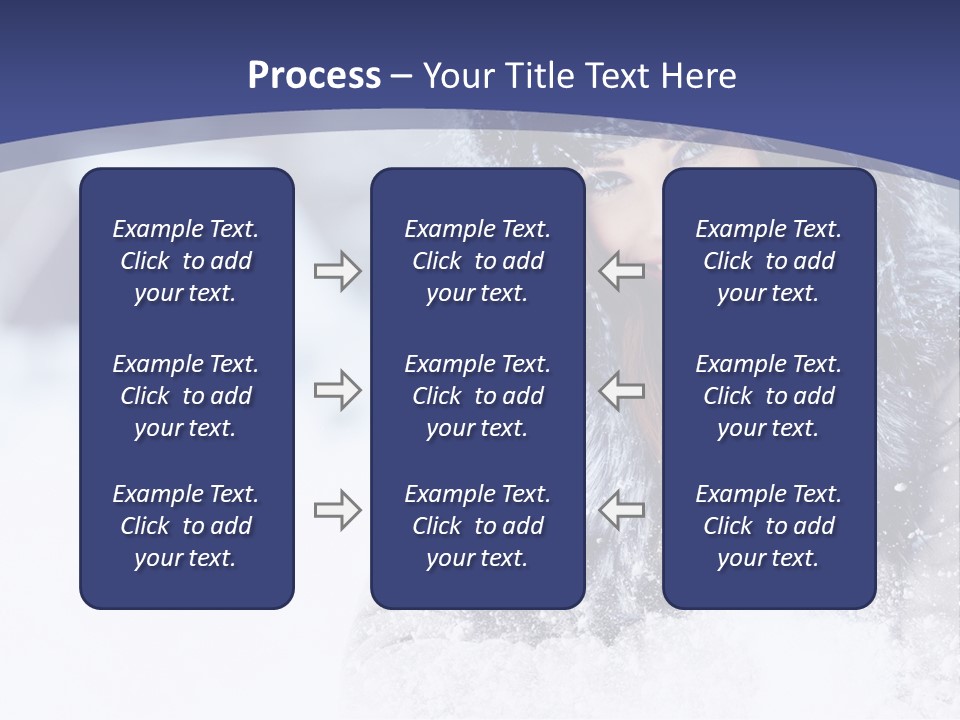 Turn Scenery Girl PowerPoint Template