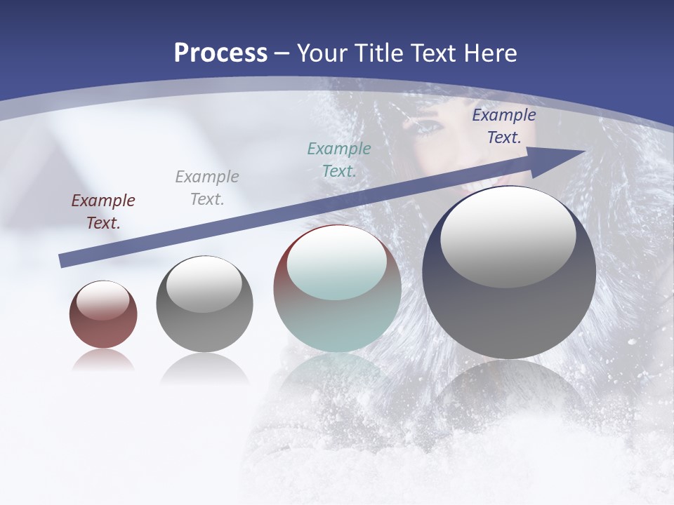 Turn Scenery Girl PowerPoint Template