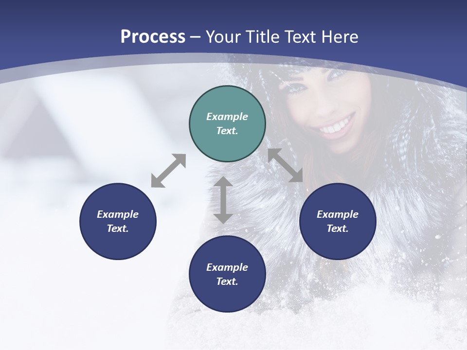 Turn Scenery Girl PowerPoint Template