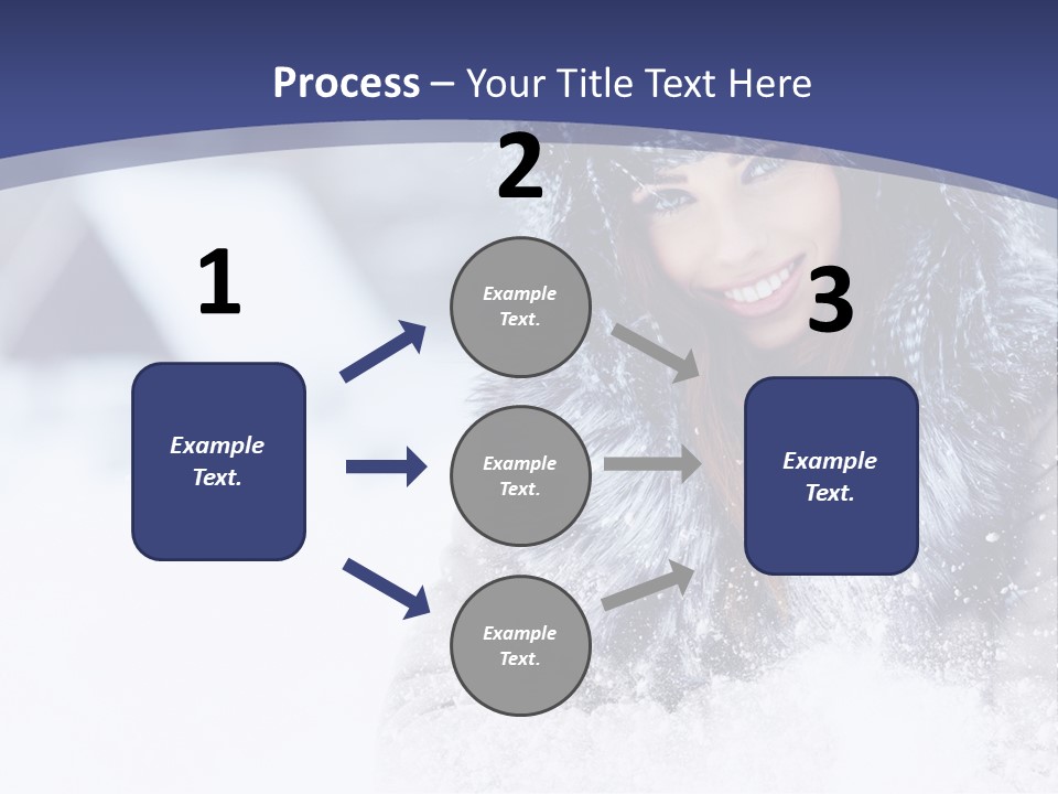 Turn Scenery Girl PowerPoint Template