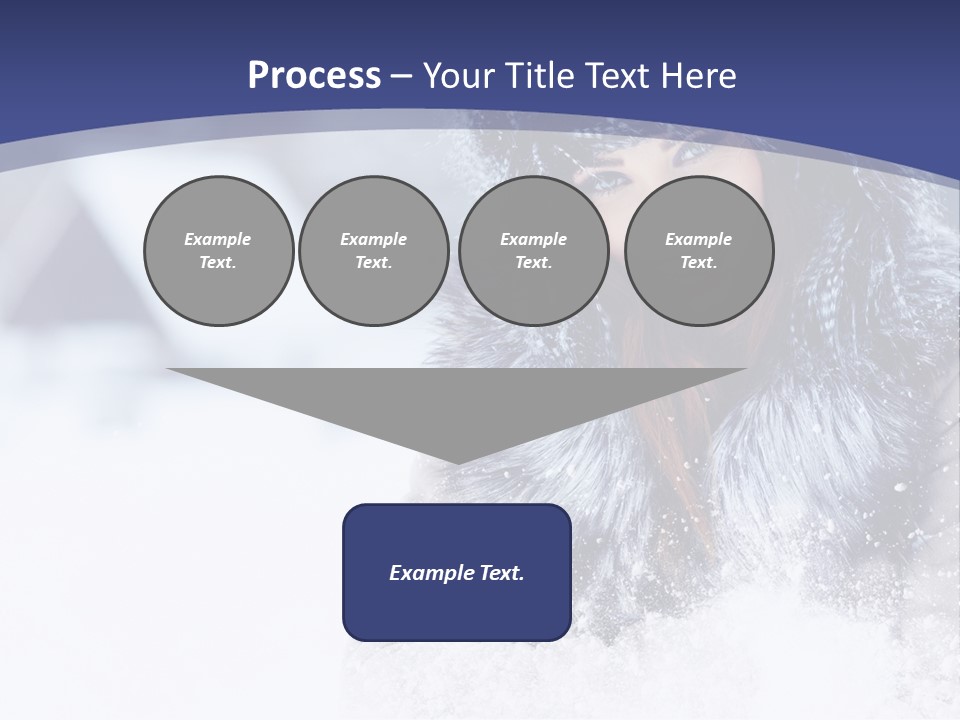 Turn Scenery Girl PowerPoint Template