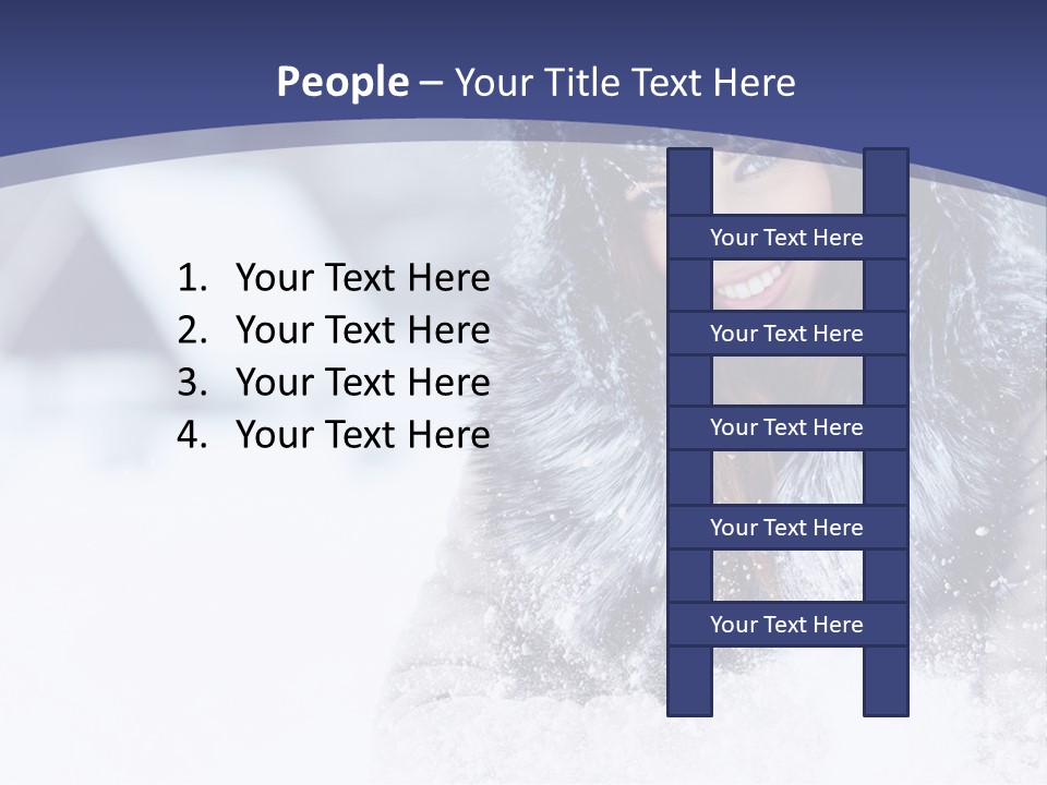 Turn Scenery Girl PowerPoint Template