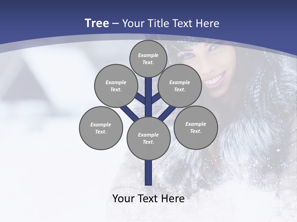 Turn Scenery Girl PowerPoint Template