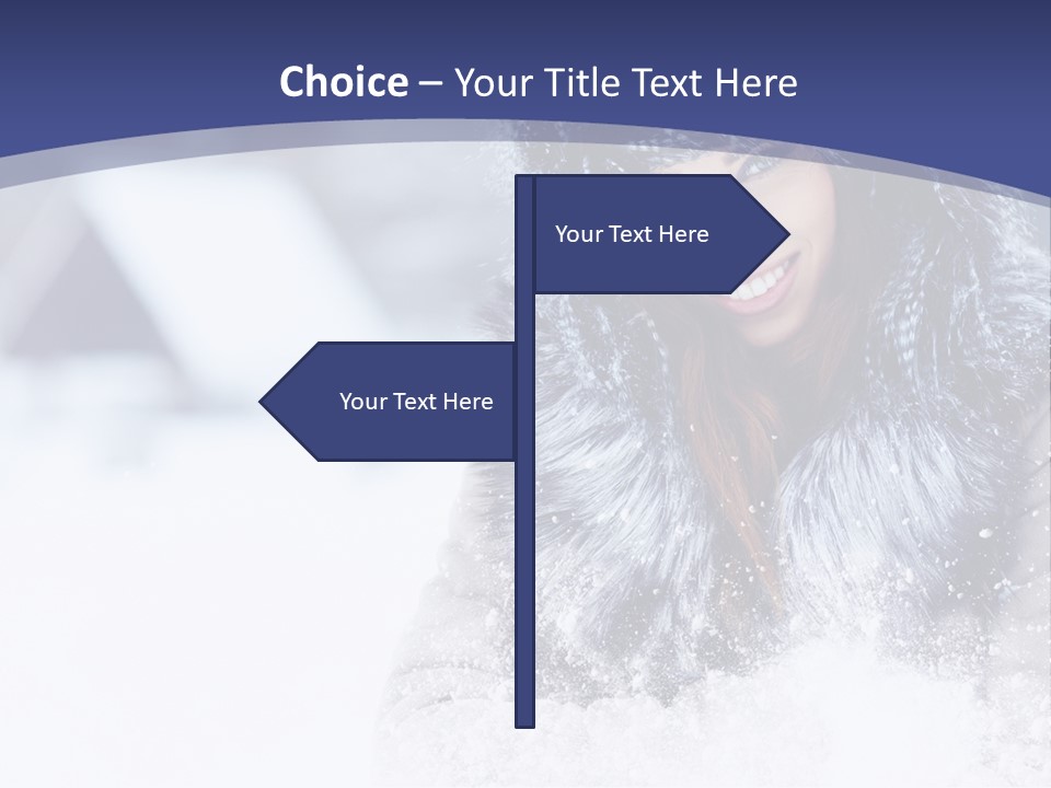 Turn Scenery Girl PowerPoint Template