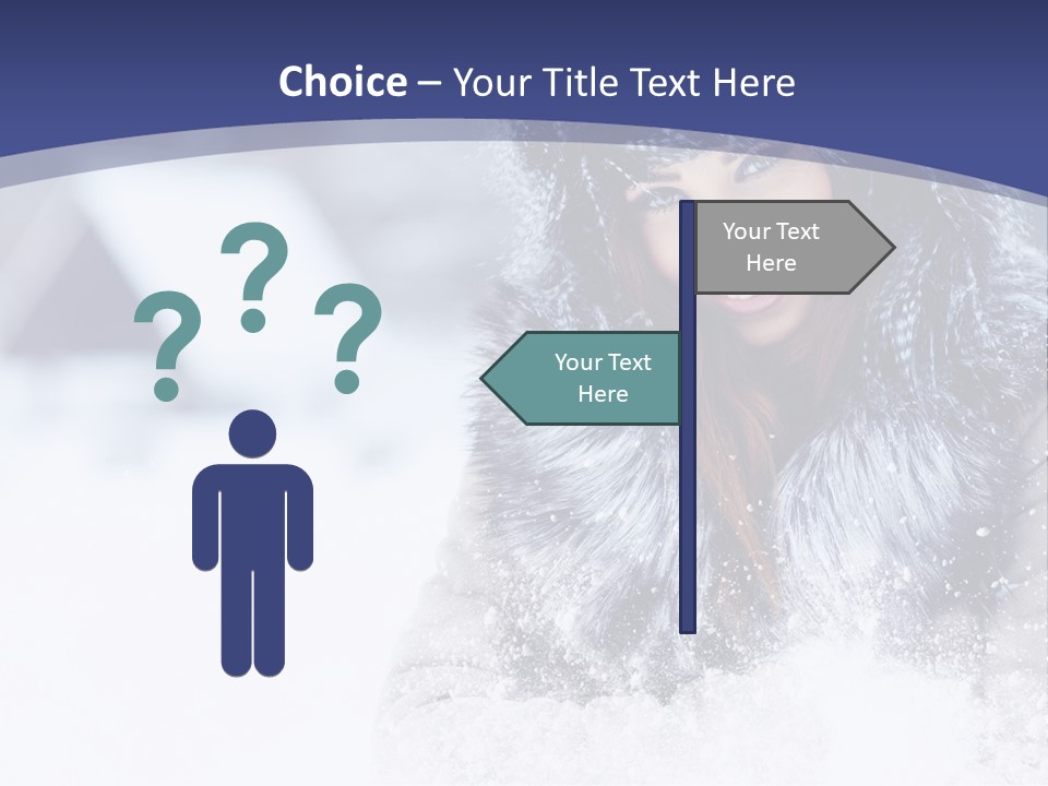 Turn Scenery Girl PowerPoint Template