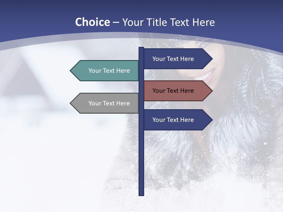 Turn Scenery Girl PowerPoint Template