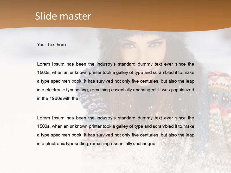 Coat Lifestyle Cute PowerPoint Template