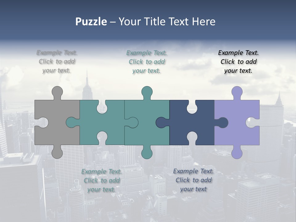 Landscaped New York Top PowerPoint Template