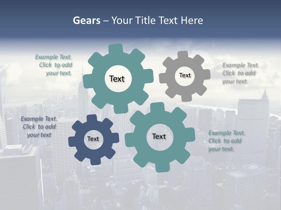 Landscaped New York Top PowerPoint Template