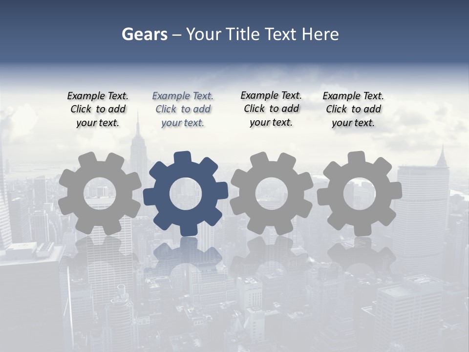 Landscaped New York Top PowerPoint Template