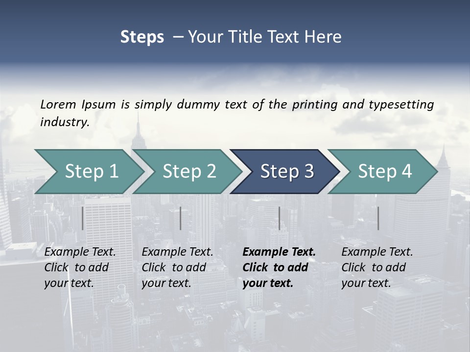 Landscaped New York Top PowerPoint Template