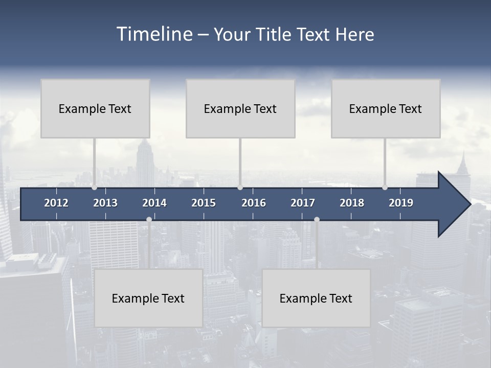 Landscaped New York Top PowerPoint Template