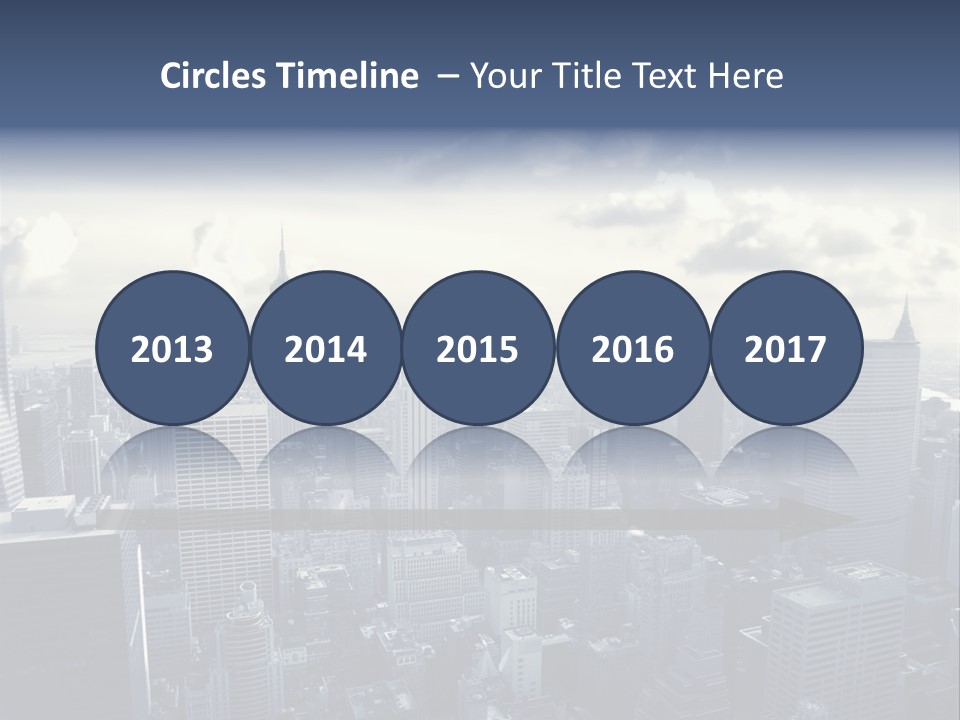 Landscaped New York Top PowerPoint Template