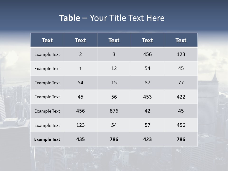 Landscaped New York Top PowerPoint Template
