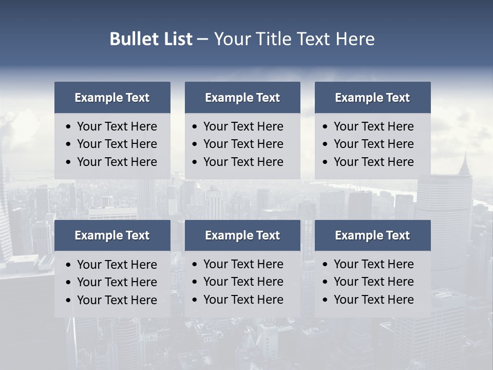 Landscaped New York Top PowerPoint Template