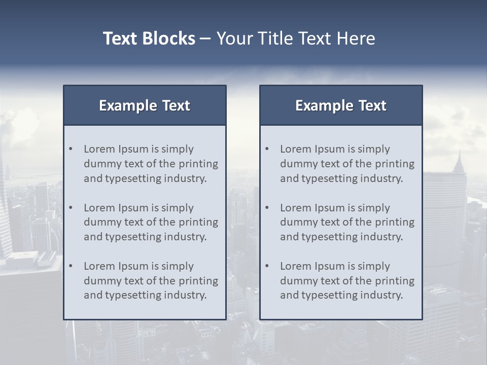 Landscaped New York Top PowerPoint Template
