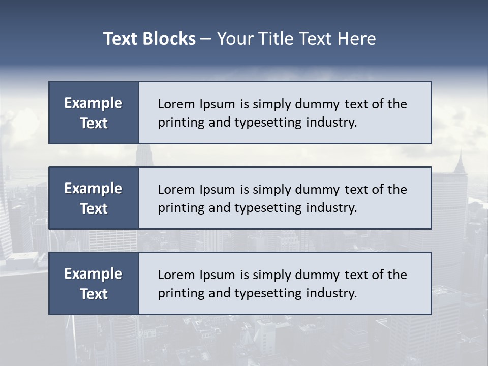 Landscaped New York Top PowerPoint Template