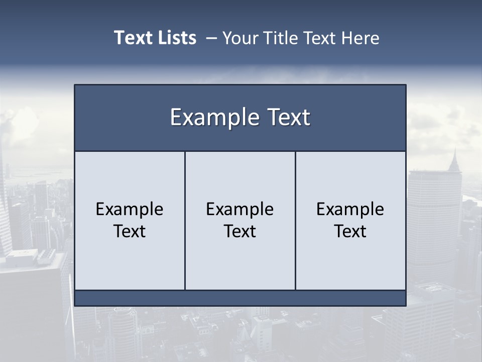 Landscaped New York Top PowerPoint Template