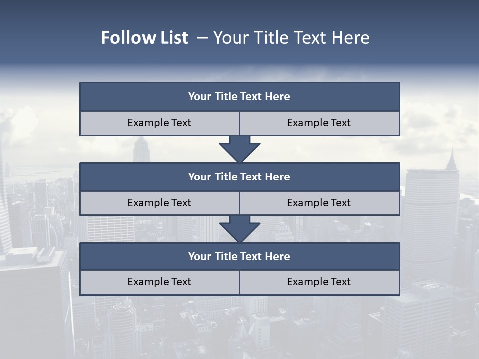 Landscaped New York Top PowerPoint Template
