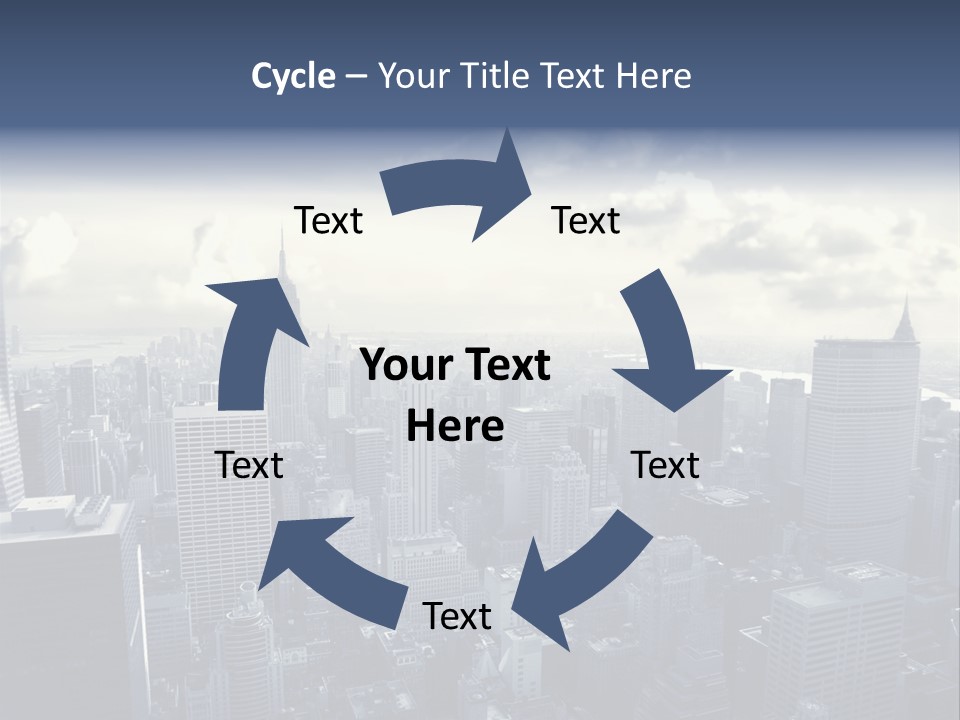 Landscaped New York Top PowerPoint Template