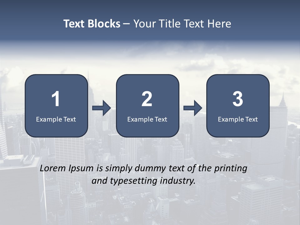 Landscaped New York Top PowerPoint Template