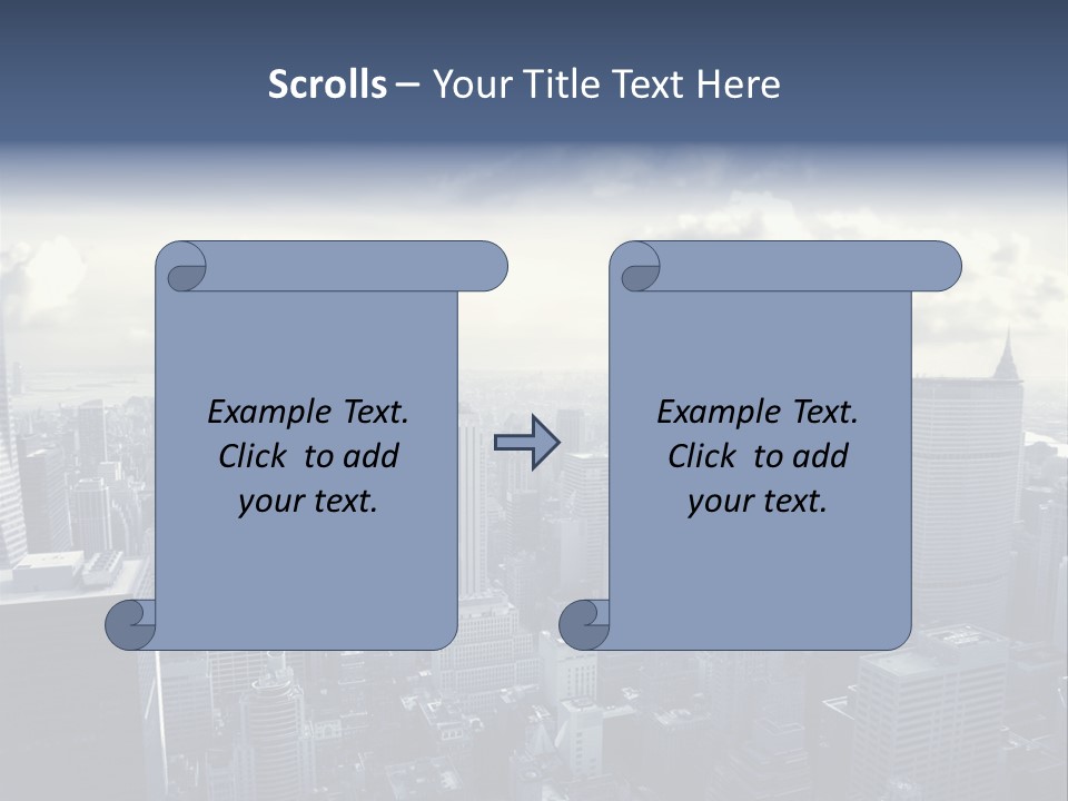 Landscaped New York Top PowerPoint Template