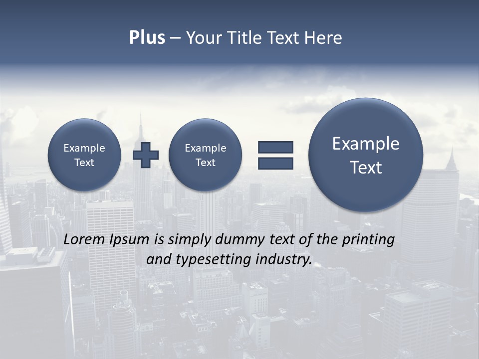 Landscaped New York Top PowerPoint Template