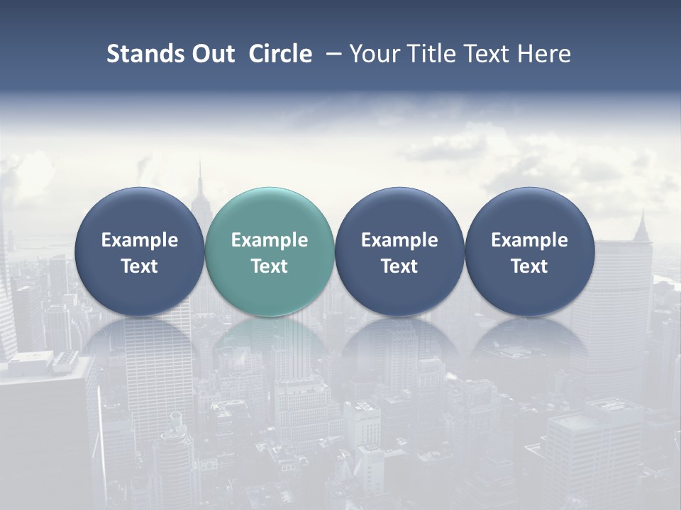 Landscaped New York Top PowerPoint Template