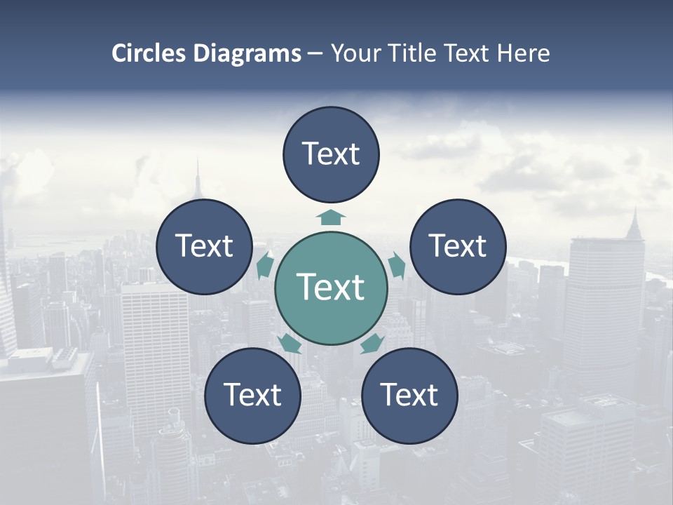 Landscaped New York Top PowerPoint Template