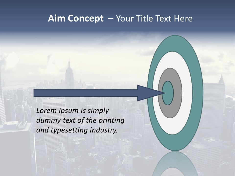 Landscaped New York Top PowerPoint Template