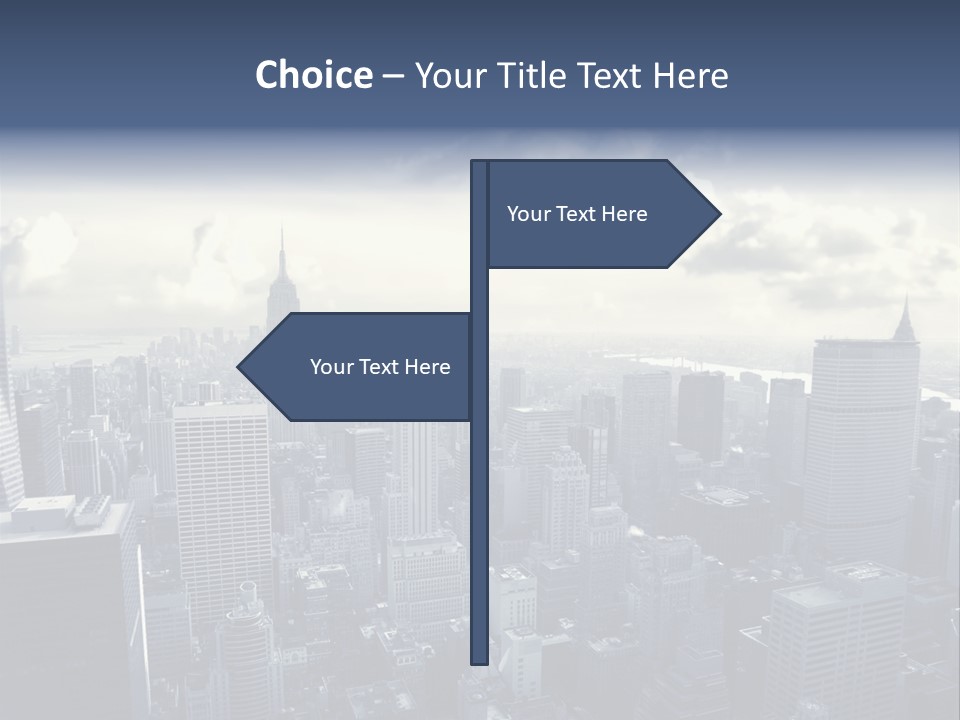 Landscaped New York Top PowerPoint Template